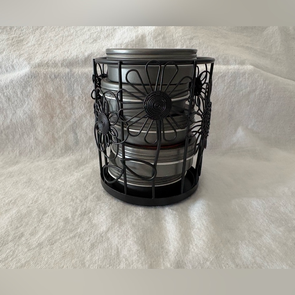 Yankee Candle Gel Tins Lot Of 5 With Wire Floral Holder McIntosh Lavender New* - Picture 5 of 5